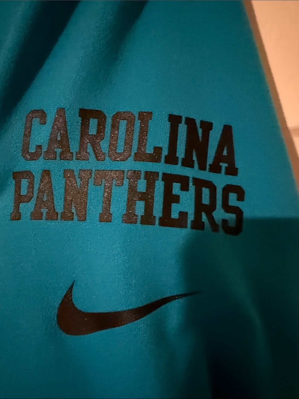 Carolina Panthers Women's Teal 1/4 Zip Pullover - Picture 4 of 8